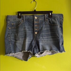 NWT Torrid Perfect 3.5" Cutoff Jean Shorts Vintage Stretch Size 16